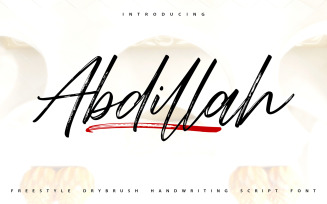 Abdillah | Handwriting Cursive Font
