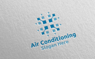 Air Conditioning and Heating Services 14 Logo Template