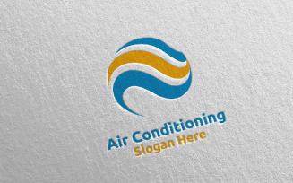Air Conditioning and Heating Services 19 Logo Template