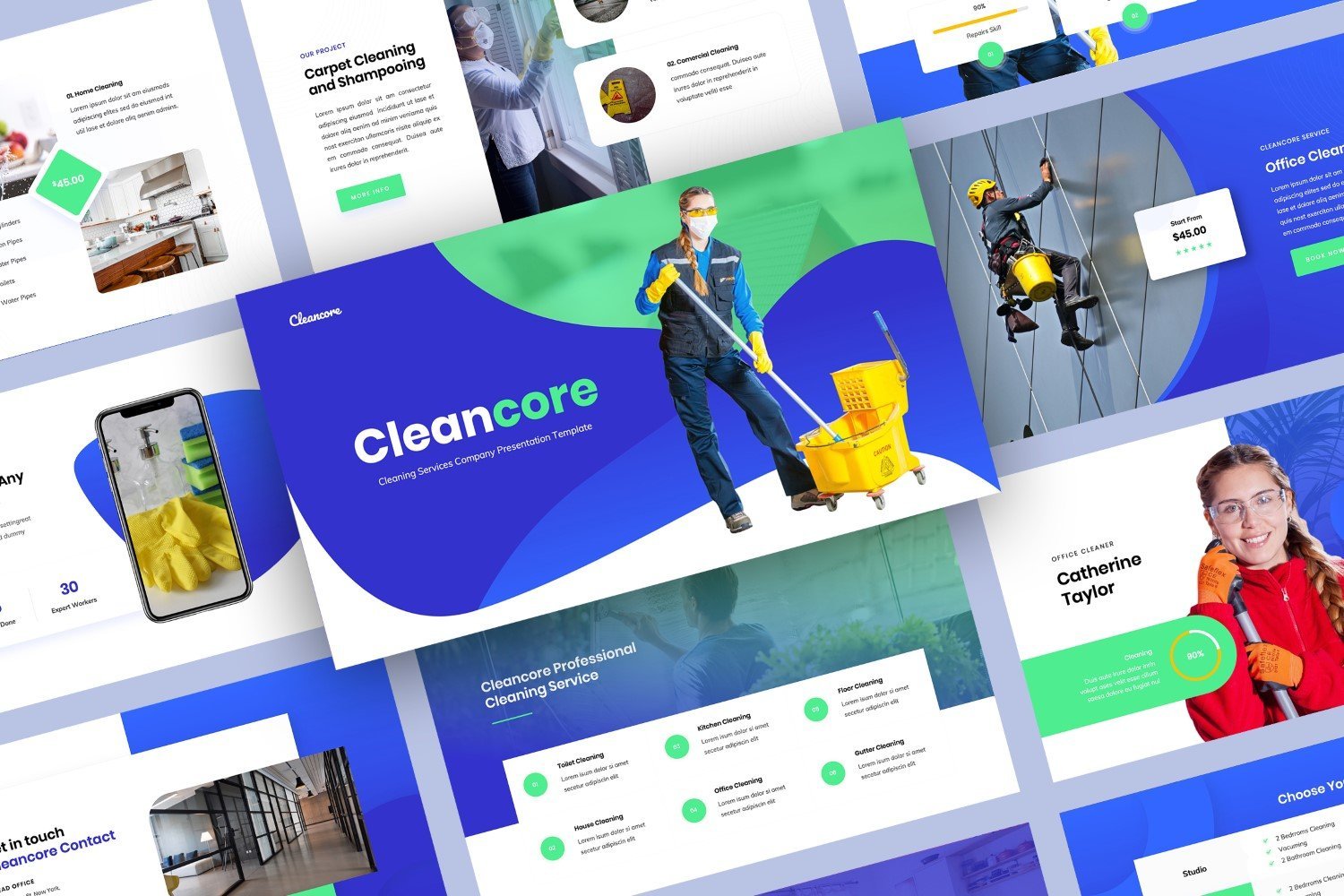 Kit Graphique #110926 Cleaning Cleaningservice Divers Modles Web - Logo template Preview