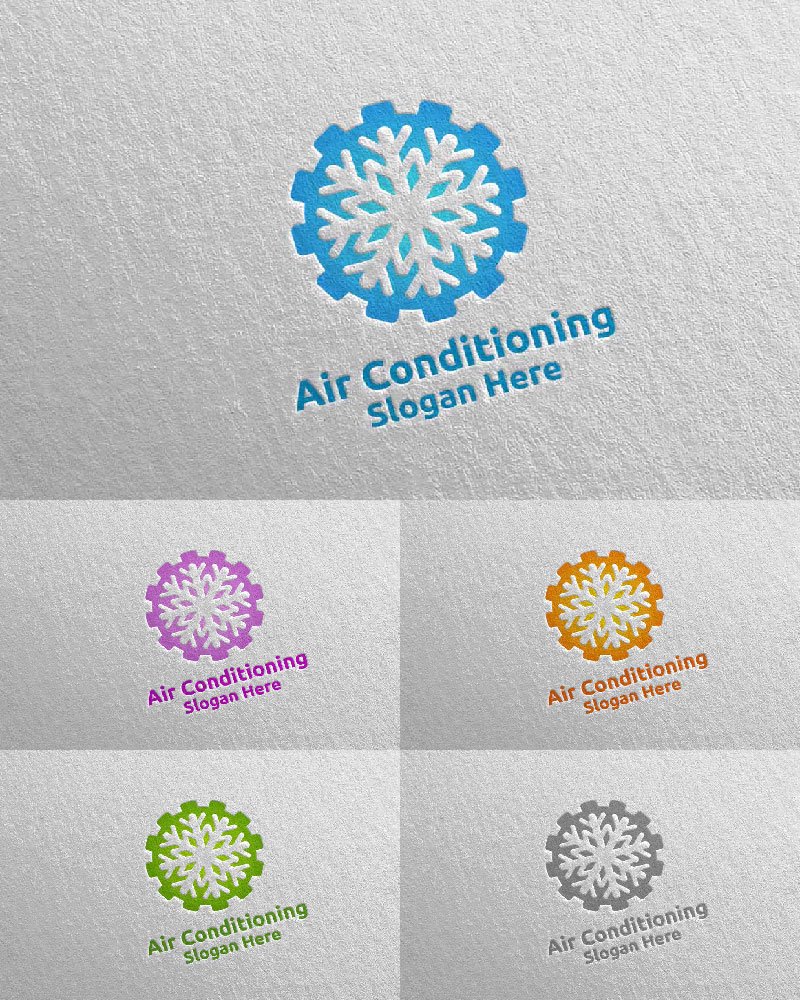 Template #110927 Air Conditioning Webdesign Template - Logo template Preview