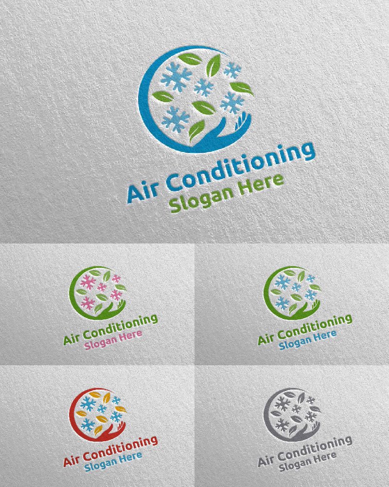 Template #110955 Air Conditioning Webdesign Template - Logo template Preview
