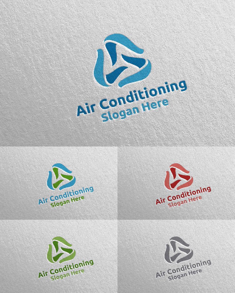 Template #110956 Air Conditioning Webdesign Template - Logo template Preview