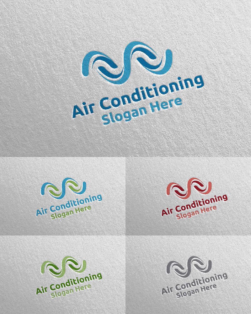 Template #110957 Air Conditioning Webdesign Template - Logo template Preview