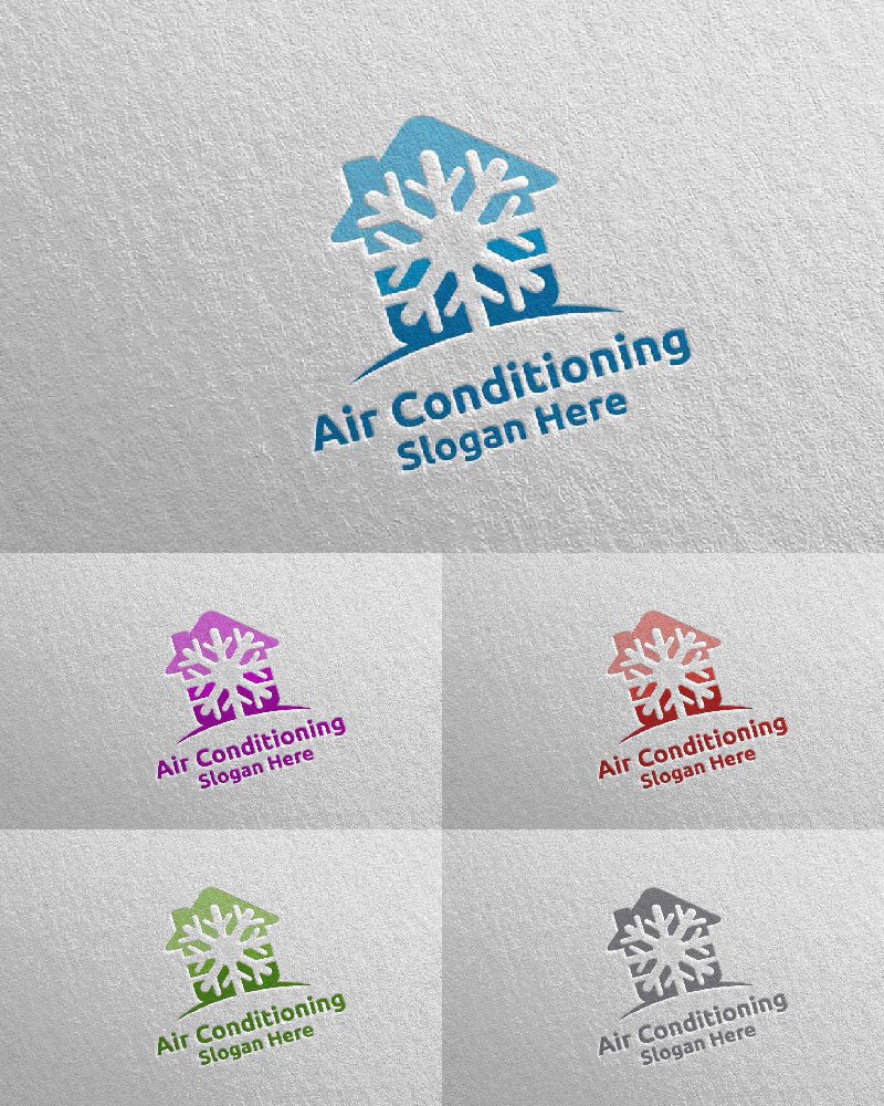 Template #110958 Air Conditioning Webdesign Template - Logo template Preview