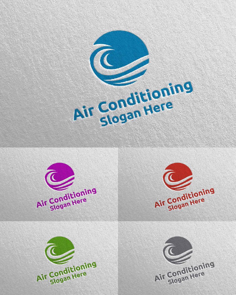 Template #110959 Air Conditioning Webdesign Template - Logo template Preview