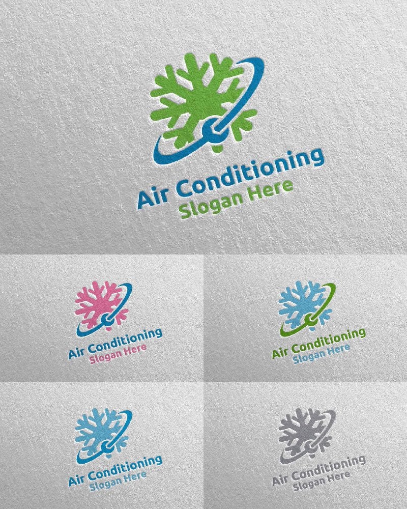 Template #110960 Air Conditioning Webdesign Template - Logo template Preview