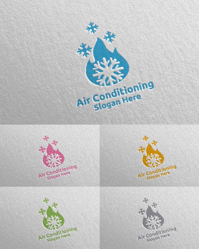 Template #110961 Air Conditioning Webdesign Template - Logo template Preview