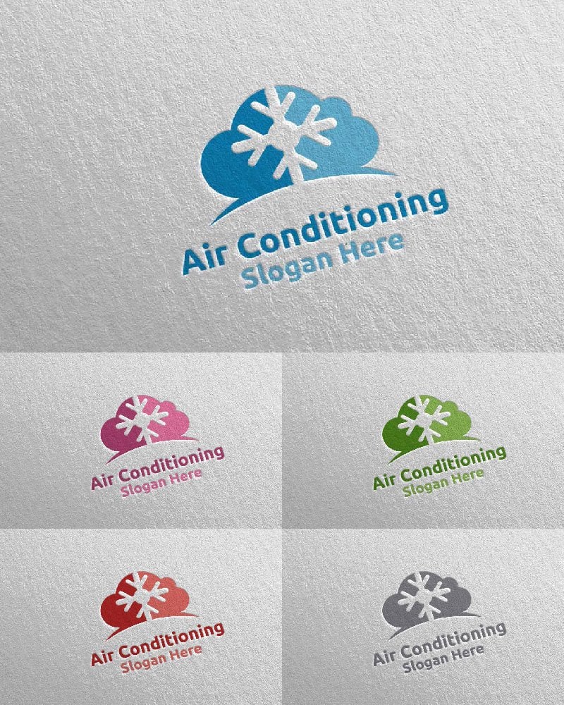 Template #110962 Air Conditioning Webdesign Template - Logo template Preview