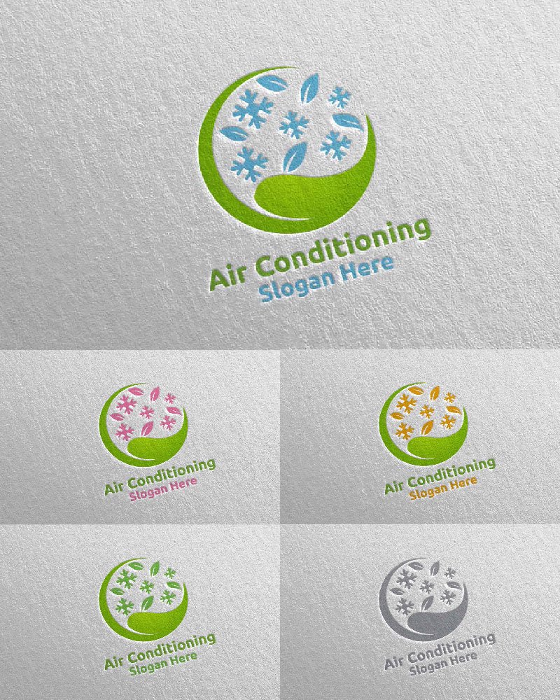 Template #110965 Air Conditioning Webdesign Template - Logo template Preview