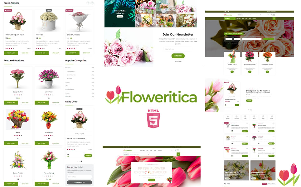 Kit Graphique #110978 Floral Floral Web Design - Logo template Preview