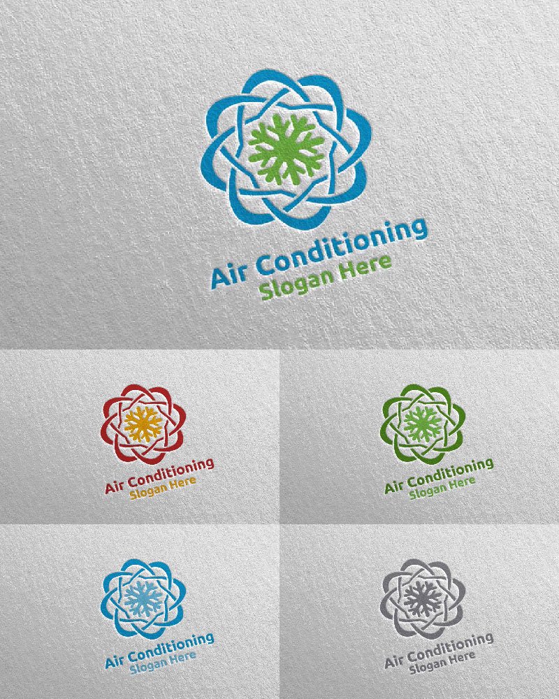 Template #110985 Air Conditioning Webdesign Template - Logo template Preview