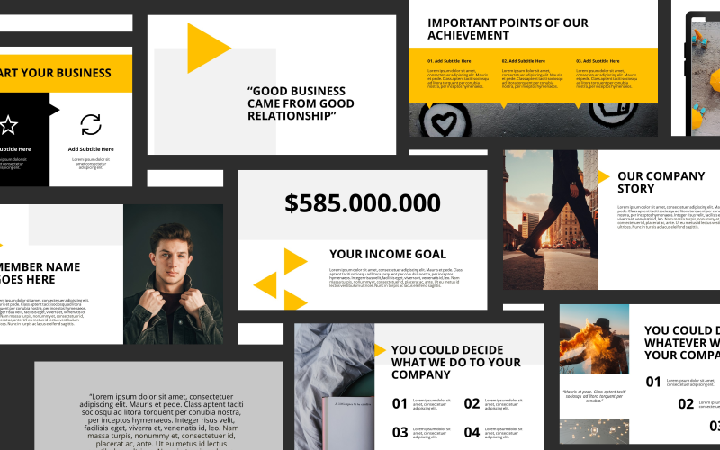 Business Talk Presentation PowerPoint template