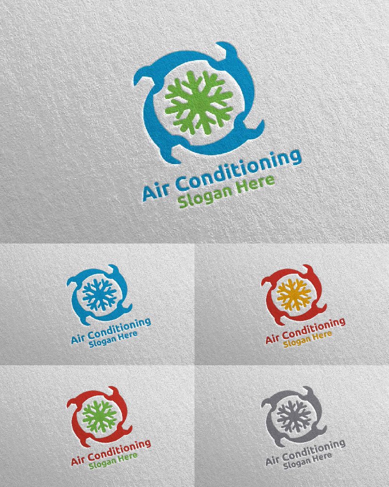 Template #110992 Air Conditioning Webdesign Template - Logo template Preview