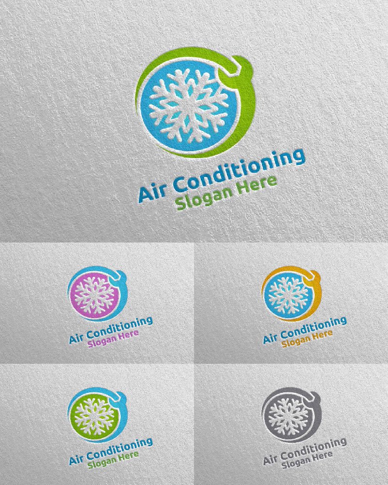 Template #110993 Air Conditioning Webdesign Template - Logo template Preview