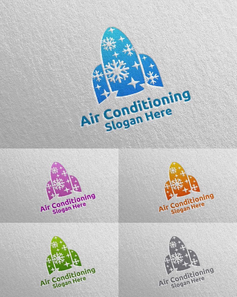 Template #110994 Air Conditioning Webdesign Template - Logo template Preview