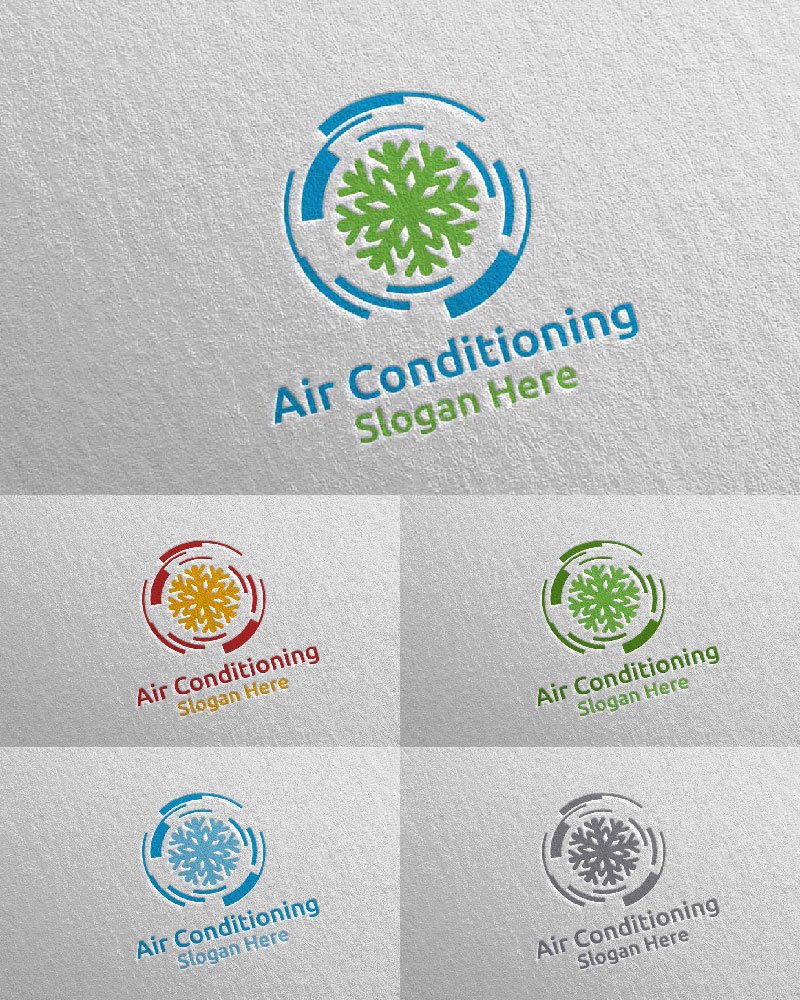 Template #110996 Air Conditioning Webdesign Template - Logo template Preview