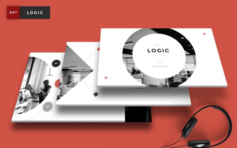 Logic - Pitch Deck PowerPoint template PowerPoint Template