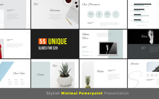 Stylish Minimal PowerPoint template