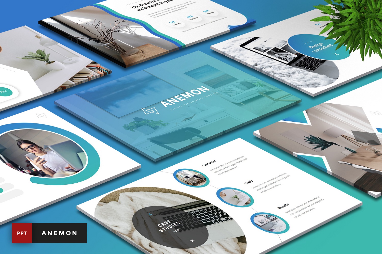 Template PowerPoint #110950 "Anemon - StartUp"