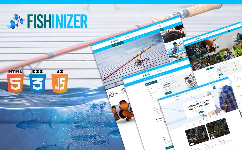 Template #111040 Community Fishing Webdesign Template - Logo template Preview