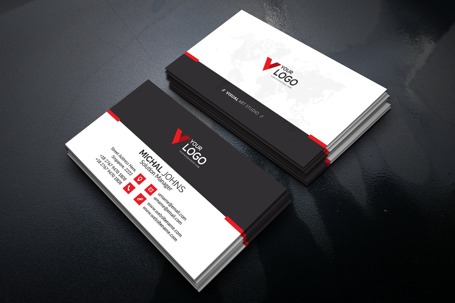 Template #111062 Card Template Webdesign Template - Logo template Preview