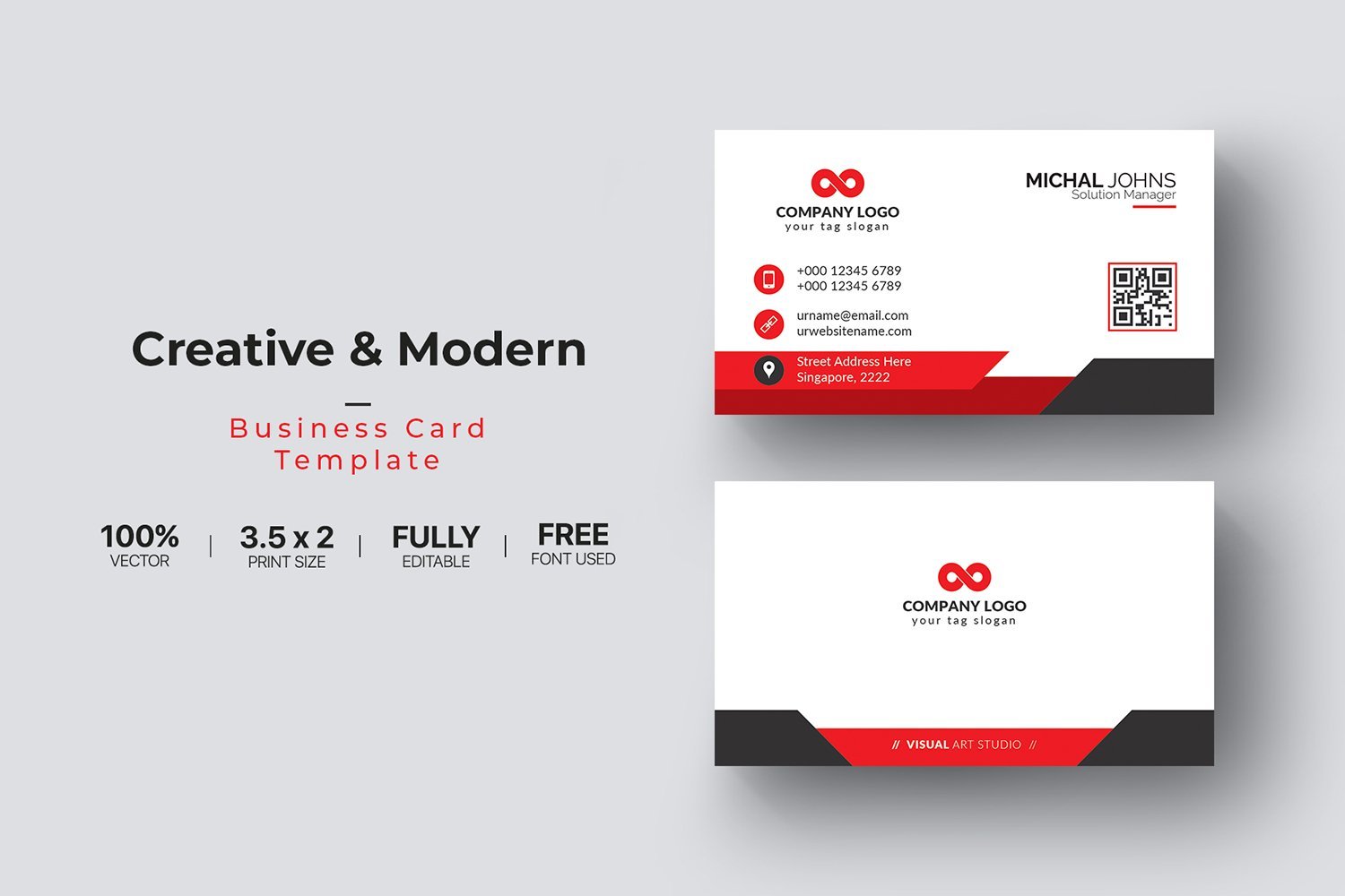 Template #111096 Card Template Webdesign Template - Logo template Preview