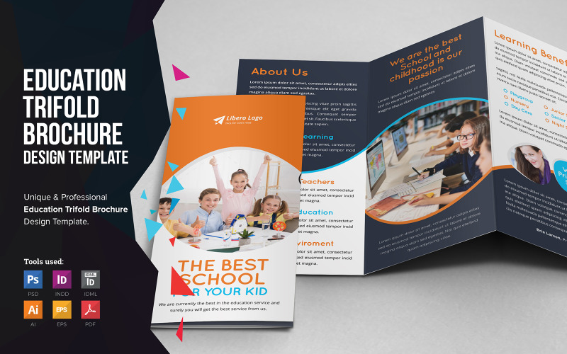 Aasin - Education School Trifold Brochure - Corporate Identity Template