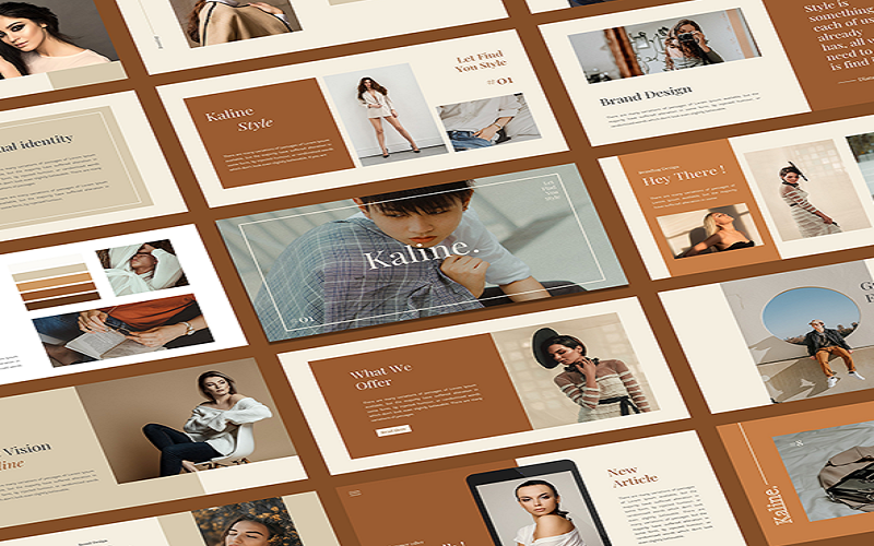 Kaline - Fashion PowerPoint template