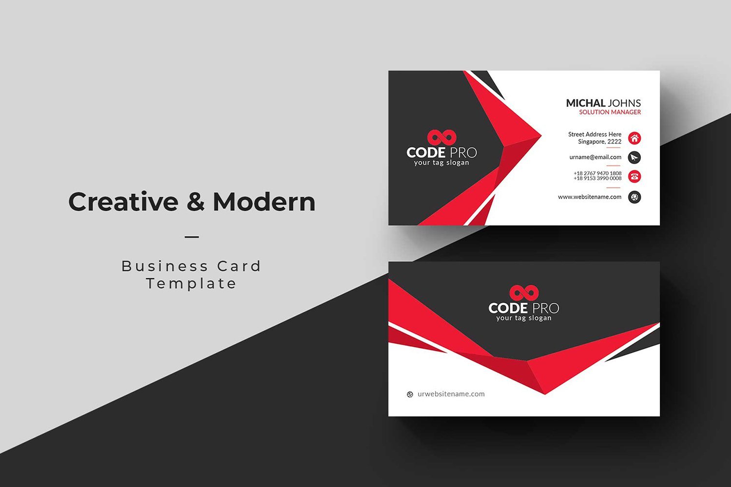 Template #111125 Card Template Webdesign Template - Logo template Preview
