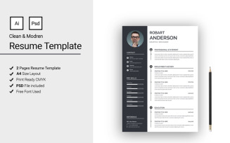 Anderson Modern Resume Template
