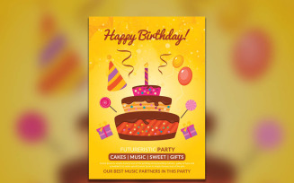 Birthday Party Poster/Flyer - Corporate Identity Template
