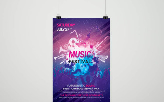 Music Festival Event Flyer - Corporate Identity Template