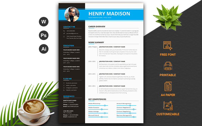Professional Modern Resume Template