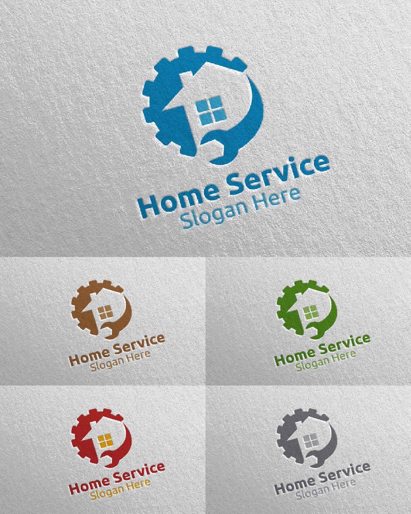 Download Real Estate And Fix Home Repair Services 16 Logo Template.