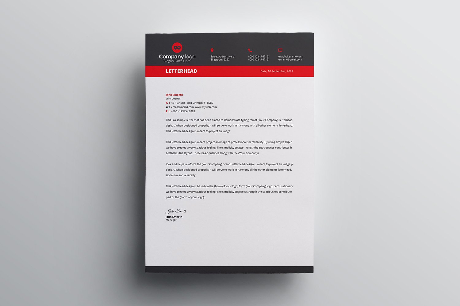 Kit Graphique #111391 Letter Corporate Divers Modles Web - Logo template Preview