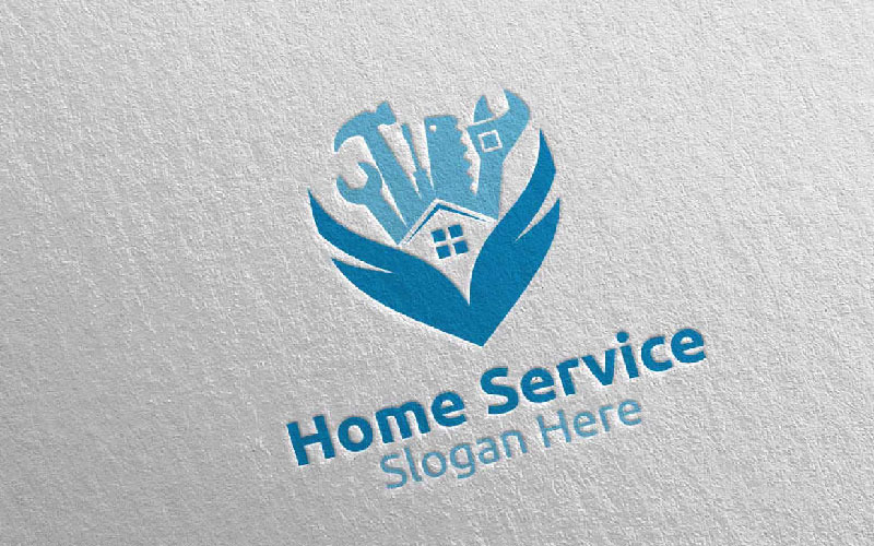 Real Estate and Fix Home Repair Services 25 Logo Template