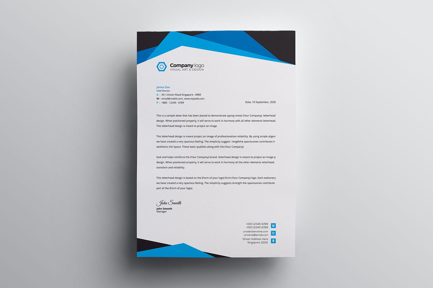 Kit Graphique #111407 Letter Corporate Divers Modles Web - Logo template Preview