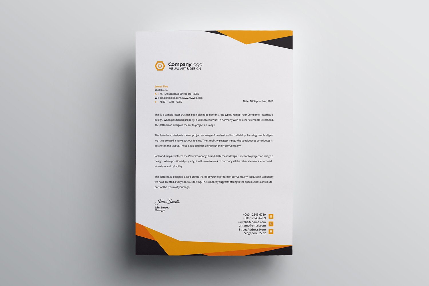 Kit Graphique #111418 Letter Corporate Divers Modles Web - Logo template Preview