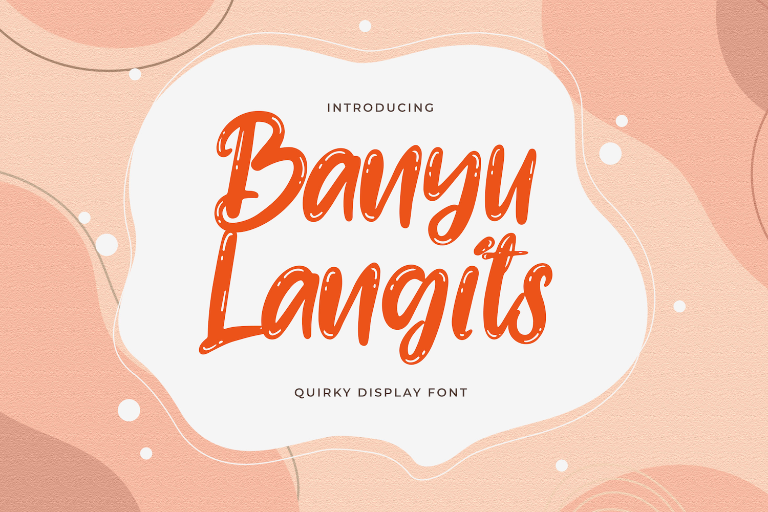 Banyu Langits - Quirky Display Font