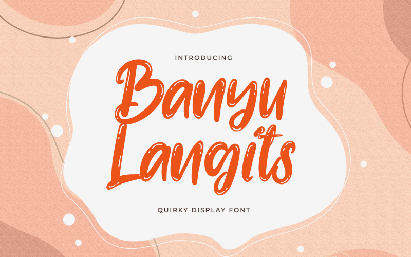 Banyu Langits - Quirky Display Font