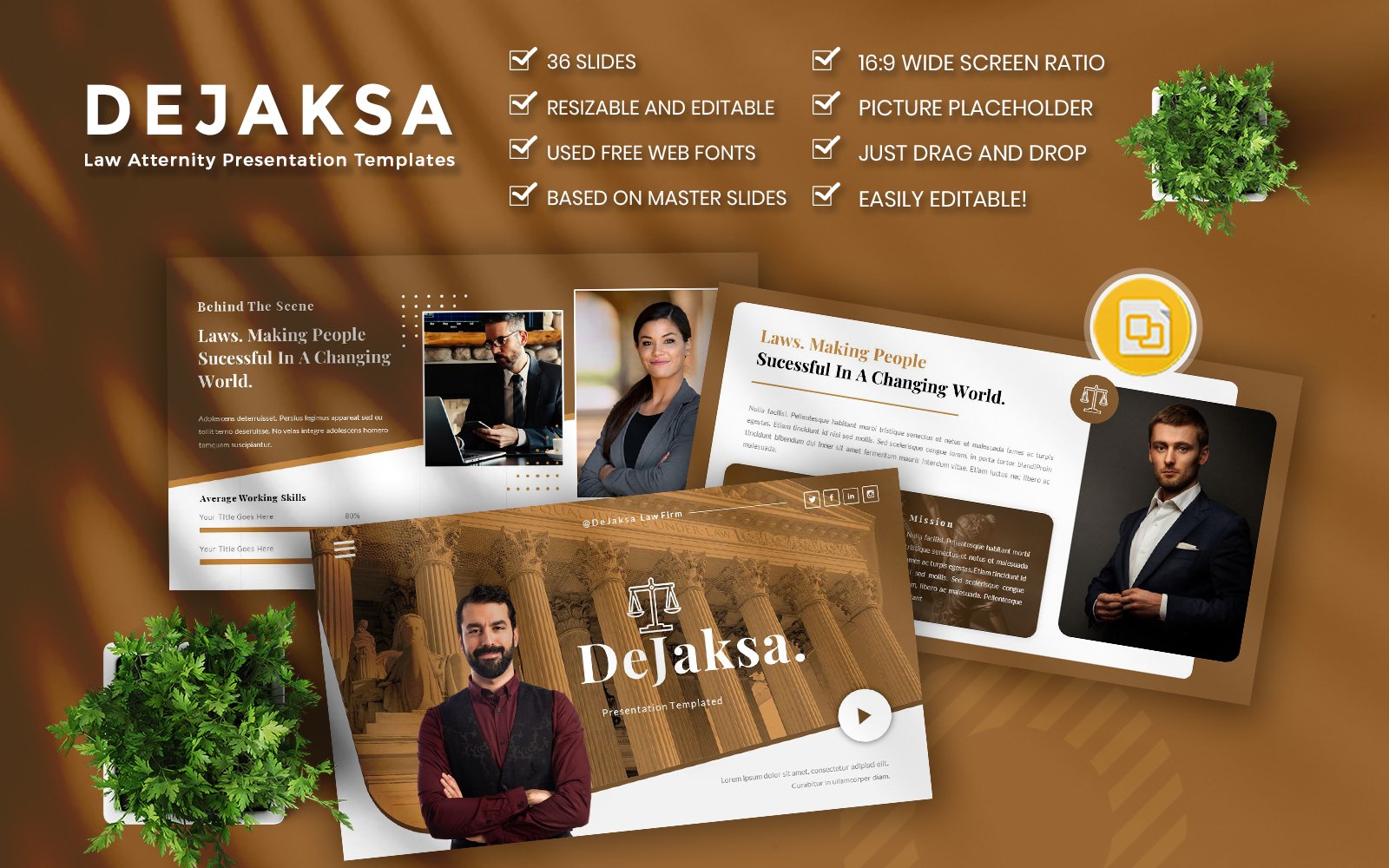 "Dejaksa-Law atternity Business Google Slides" Google Slides №111478