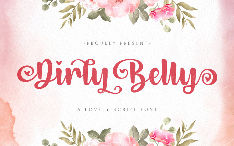 Dirly Belly - Lovely Calligraphy Font