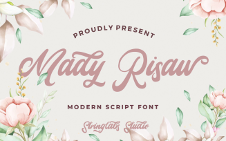 Mady Risaw - Modern Cursive Font