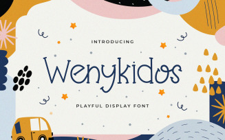Wenykidos - Playful Display Font
