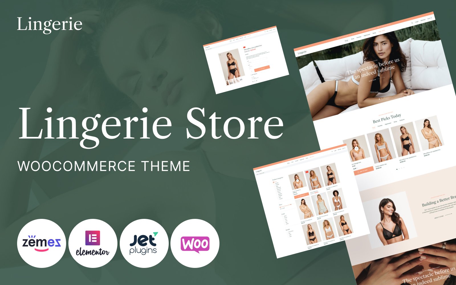 Kit Graphique #111571 Lingerie Woocommerce Divers Modles Web - Logo template Preview
