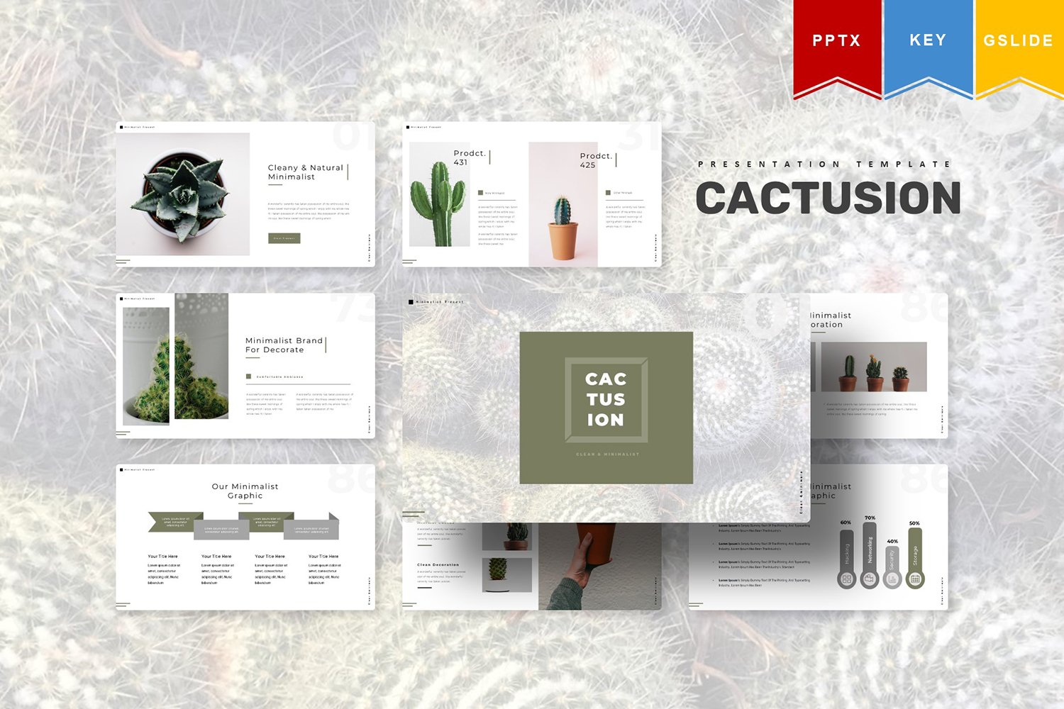 Kit Graphique #111573 Cactus Plant Divers Modles Web - Logo template Preview