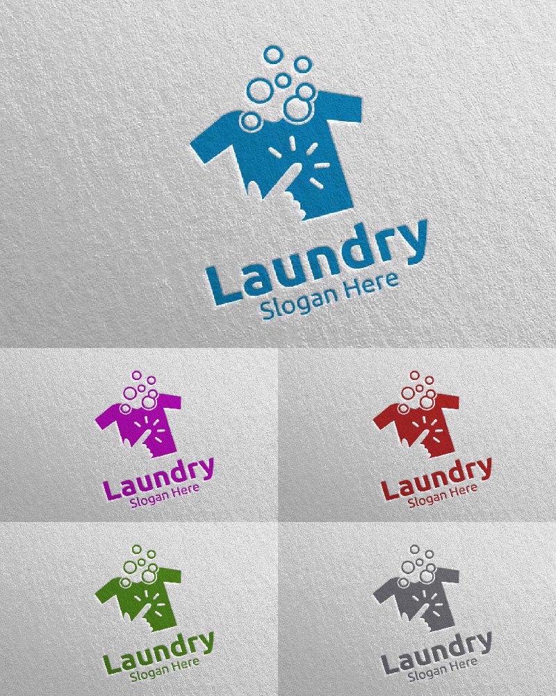 Template #111583 Hangers Washing Webdesign Template - Logo template Preview