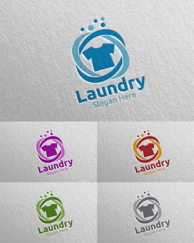 Template #111584 Hangers Washing Webdesign Template - Logo template Preview