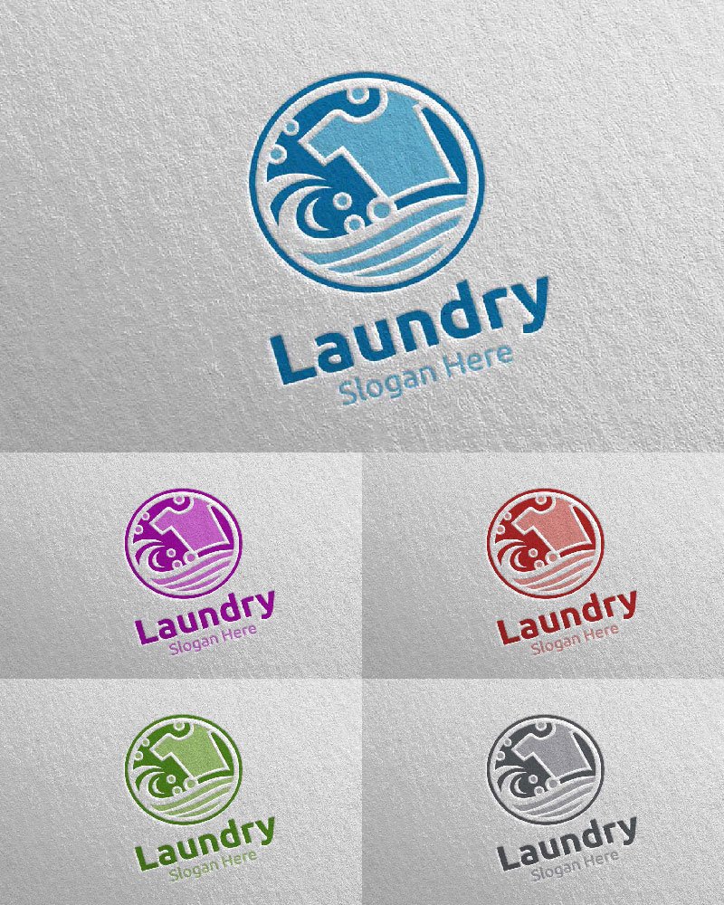 Template #111588 Hangers Washing Webdesign Template - Logo template Preview